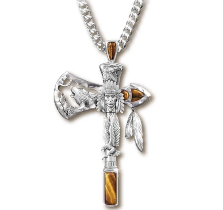 Wolf Eagle Ax Necklaces For Men women and kids