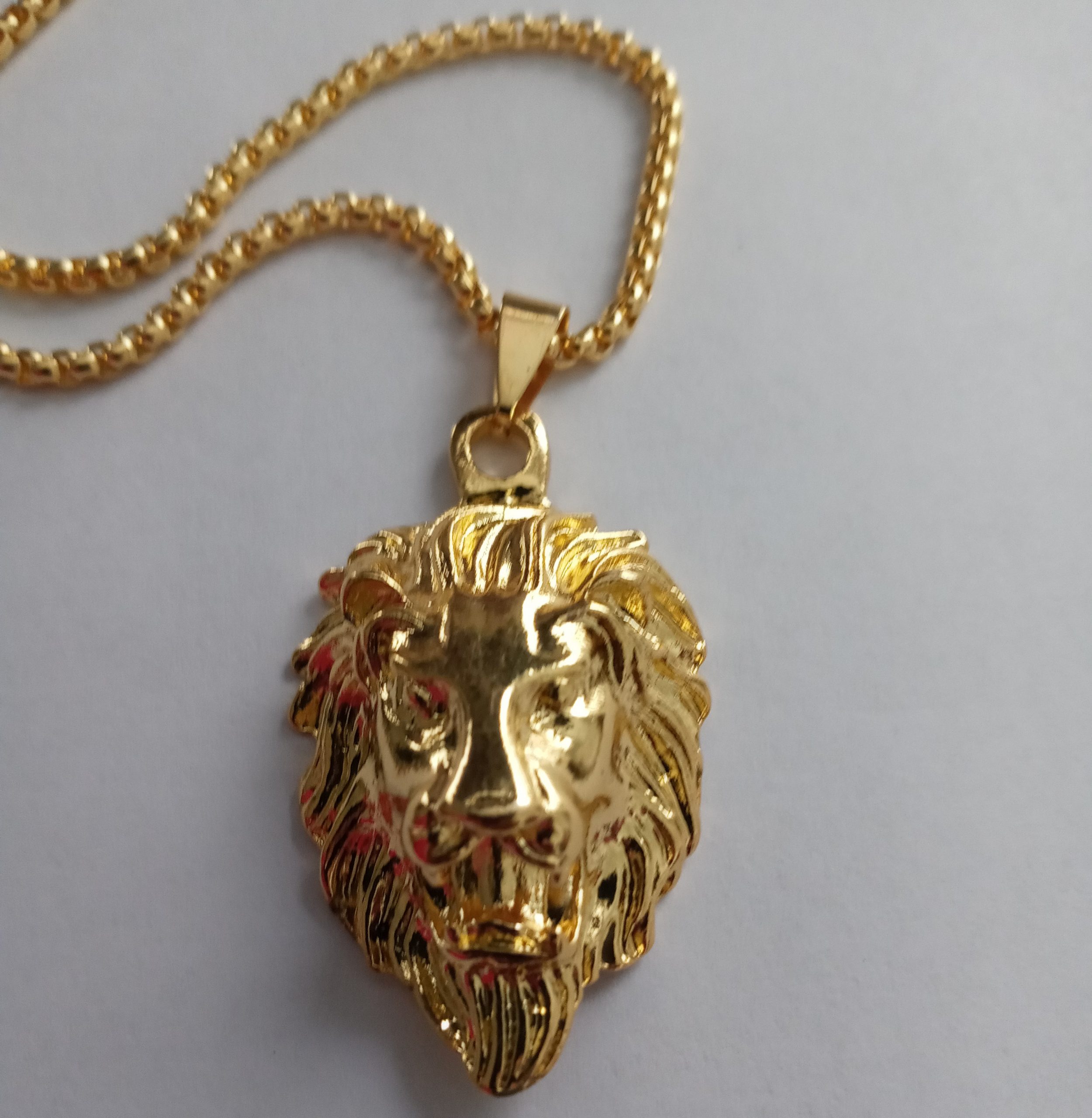 Gold Lion necklace